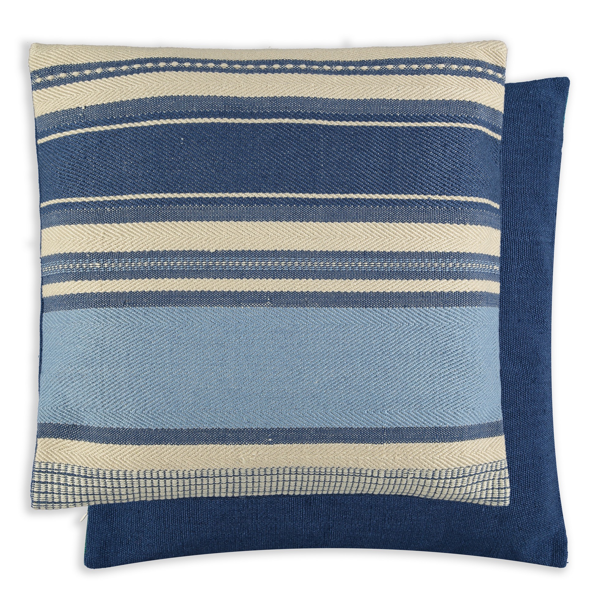 Clara Indoor Outdoor Cushion By William Yeoward In Denim Blue